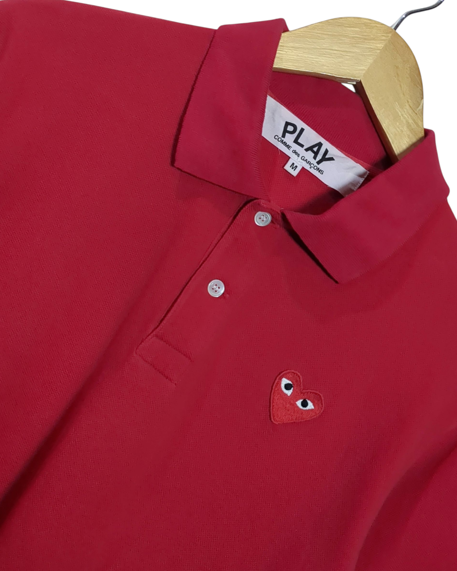 Comme Des Garcons Play Big Heart Polo Shirt - (S)