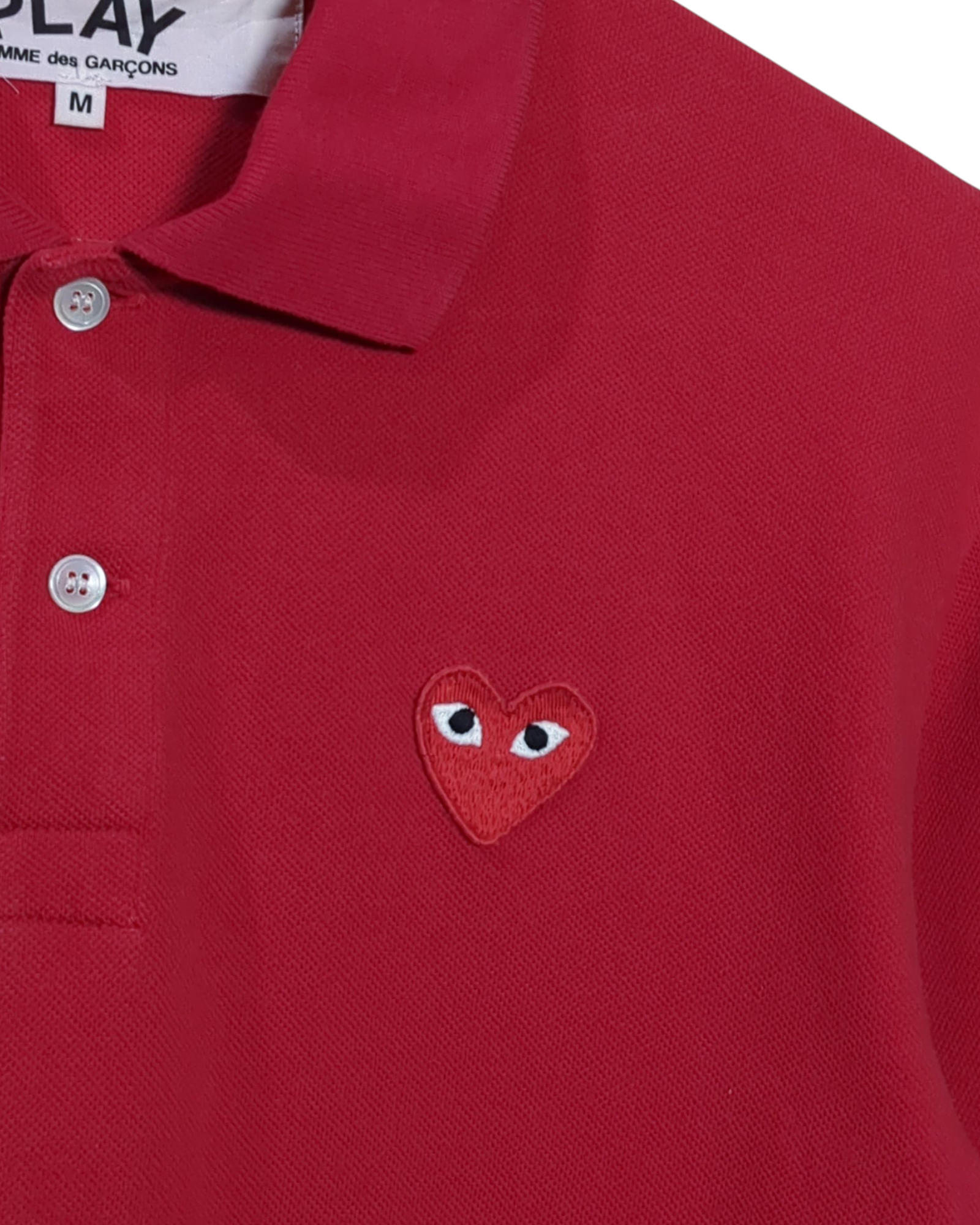 Comme Des Garcons Play Big Heart Polo Shirt - (S)