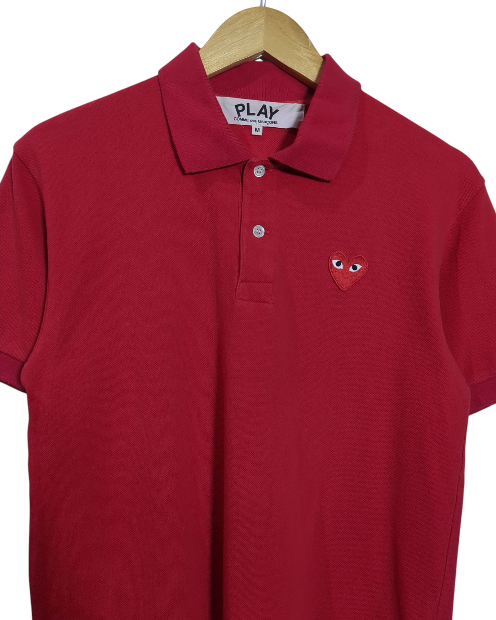 Comme Des Garcons Play Big Heart Polo Shirt - (S)