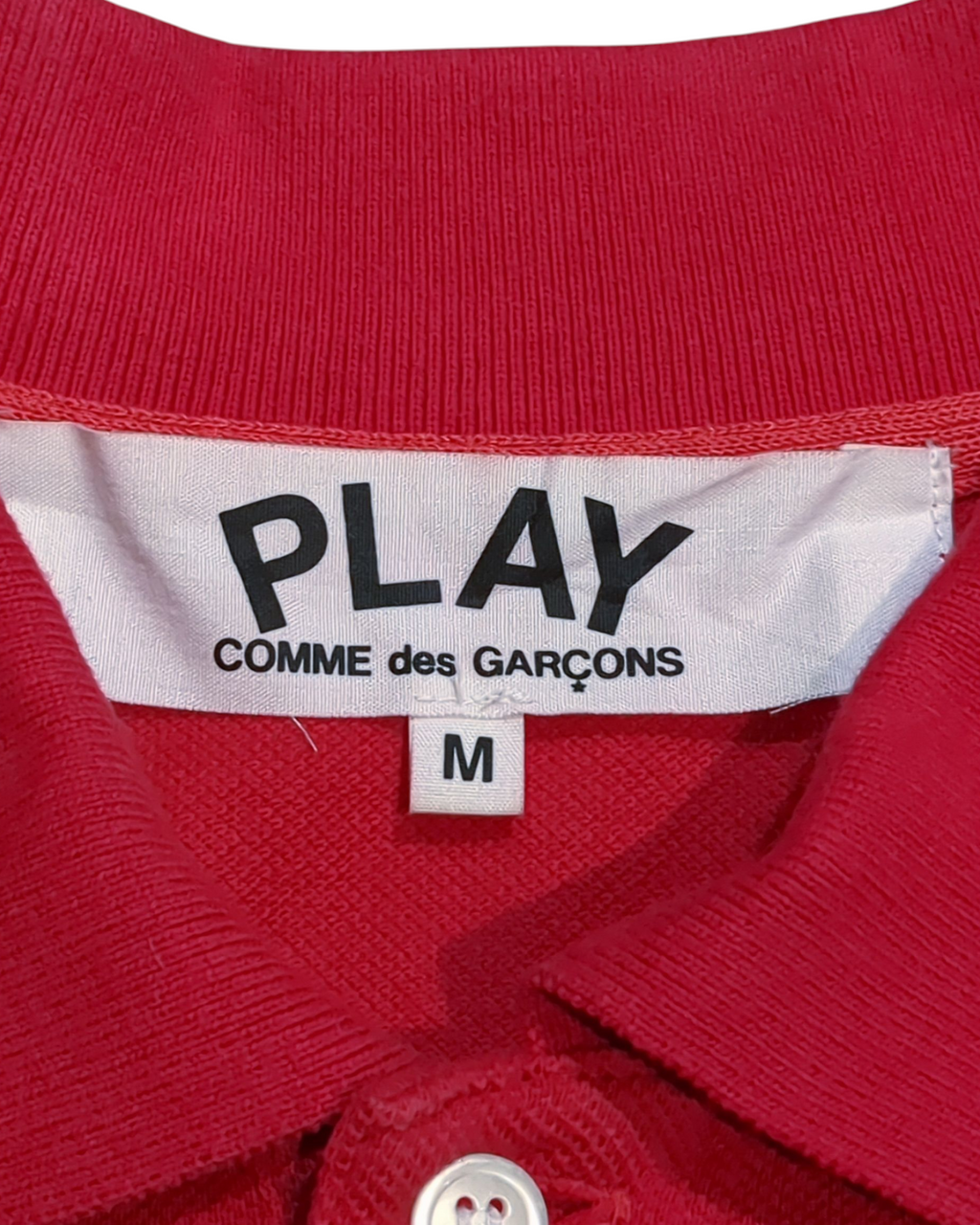 Comme Des Garcons Play Big Heart Polo Shirt - (S)