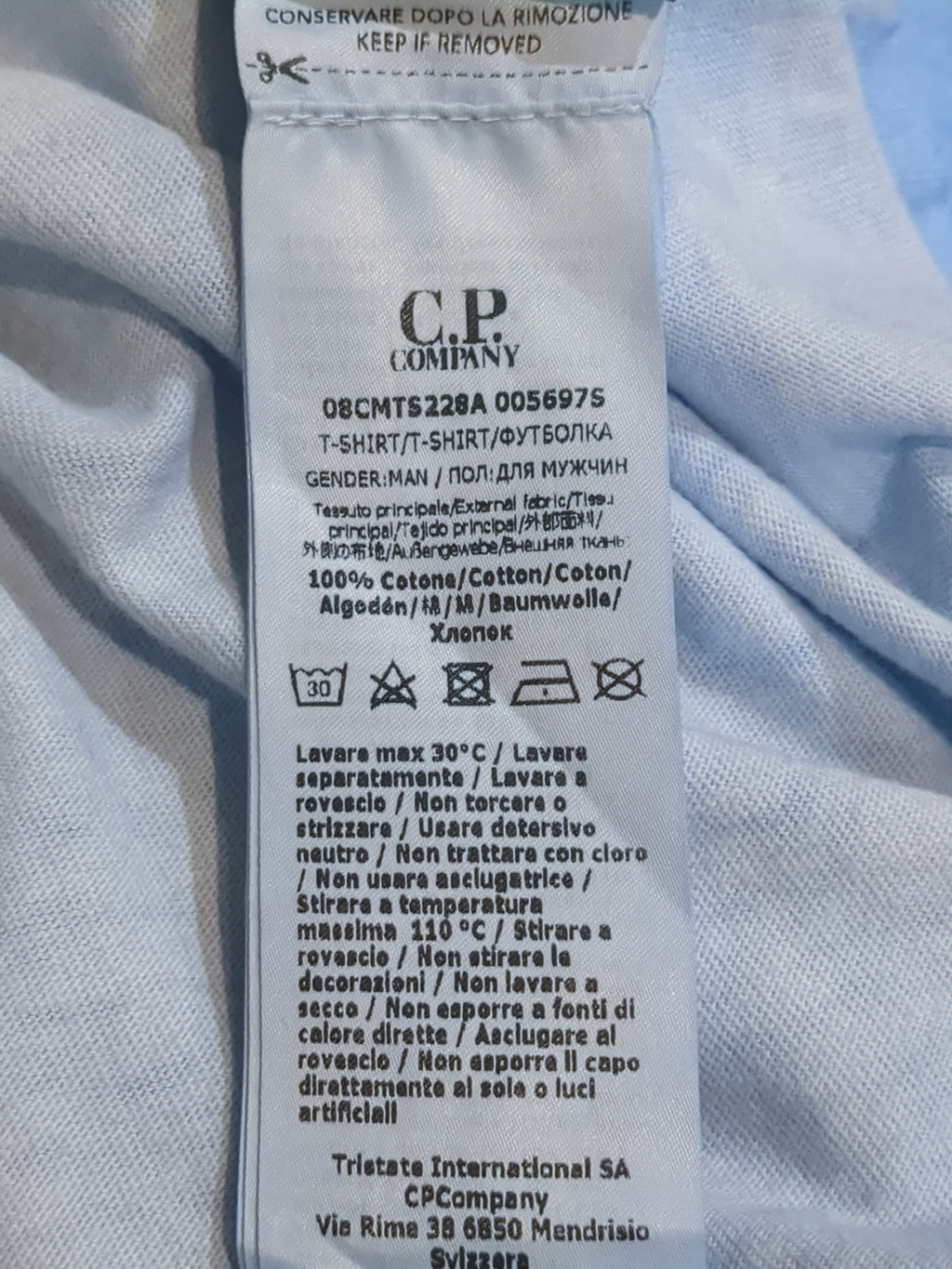 CP Company I.C.E Logo Tee - (M)