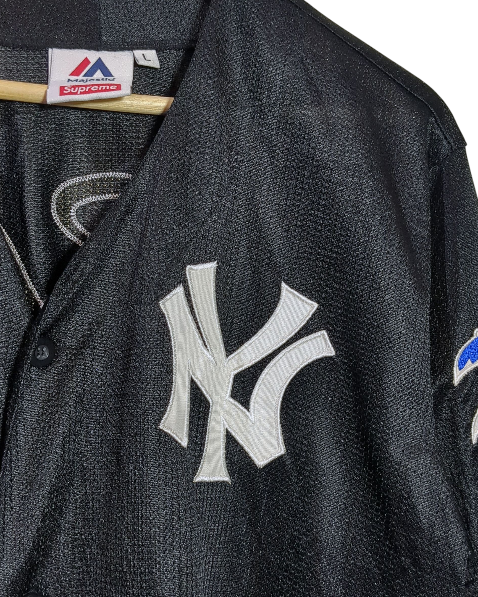 Supreme x Majestic SS15 Yankees Baseball Jersey - (L)