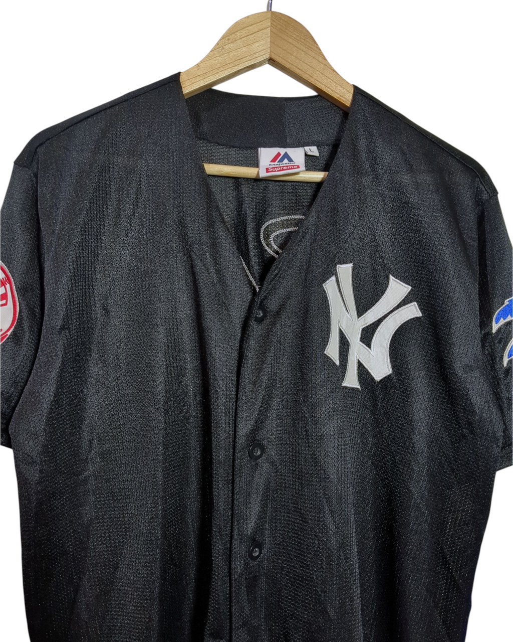 Supreme x Majestic SS15 Yankees Baseball Jersey - (L)