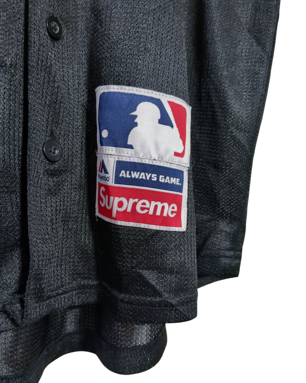 Supreme x Majestic SS15 Yankees Baseball Jersey - (L)