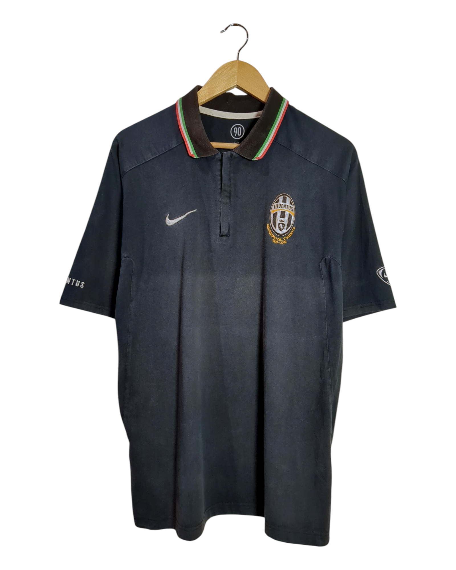 2005-06 Juventus Nike 1/4 Zip Polo Shirt - (L)