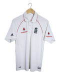 2008-10 England Cricket Adidas Test Shirt - (M)