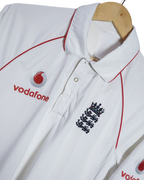 2008-10 England Cricket Adidas Test Shirt - (M)