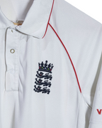2008-10 England Cricket Adidas Test Shirt - (M)