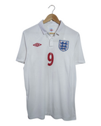 2009-10 England Umbro Home Shirt #9 - (M)