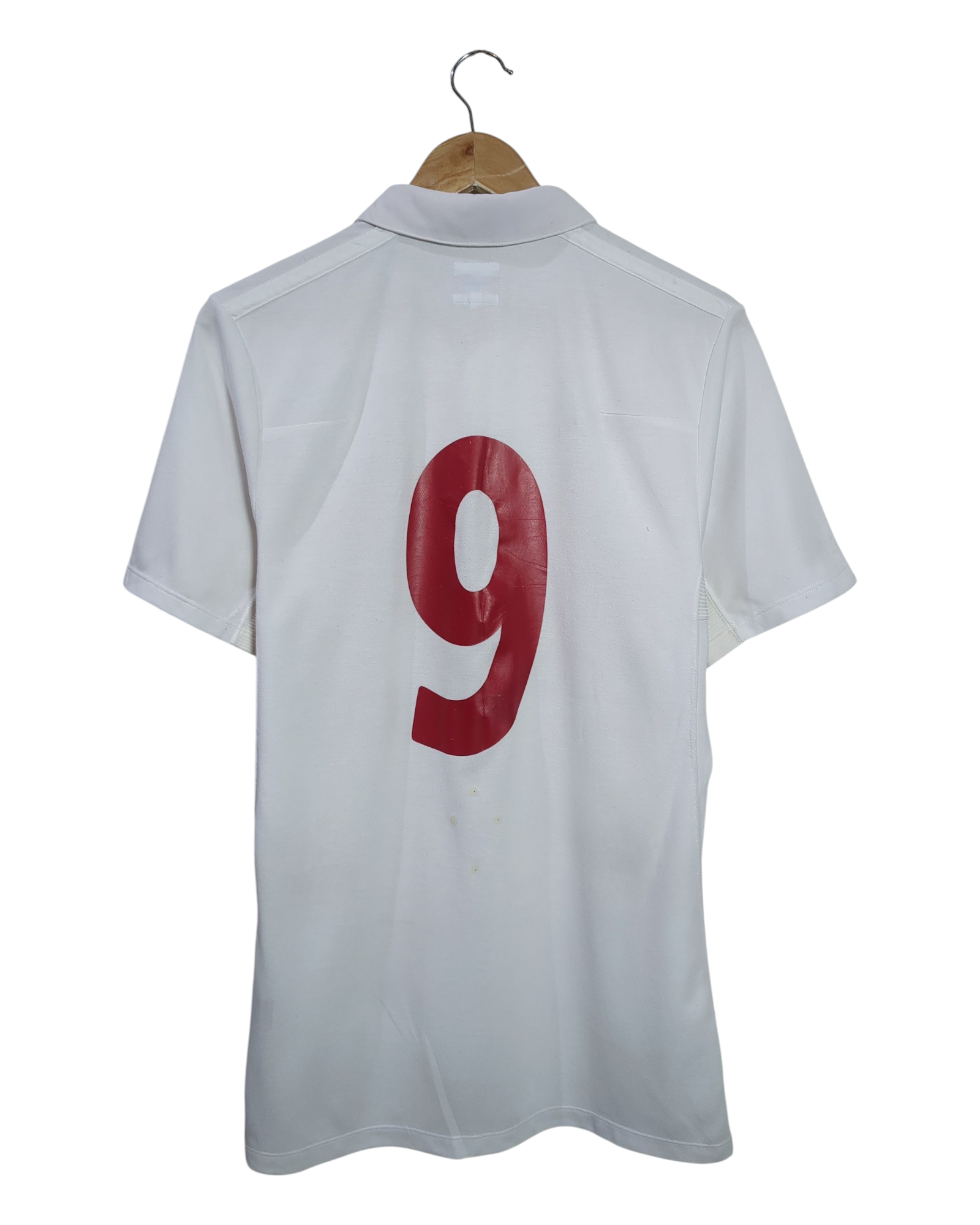 2009-10 England Umbro Home Shirt #9 - (M)