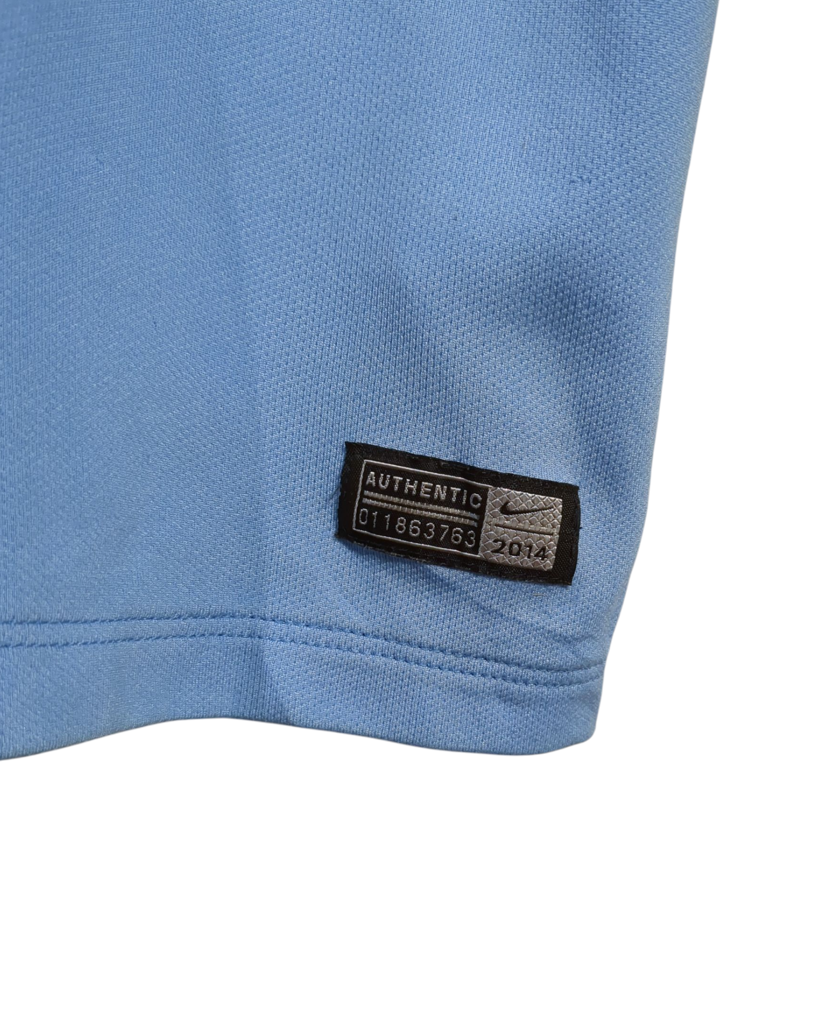 2014-15 Manchester City Nike Home Shirt #16 Kun Aguero - (L)