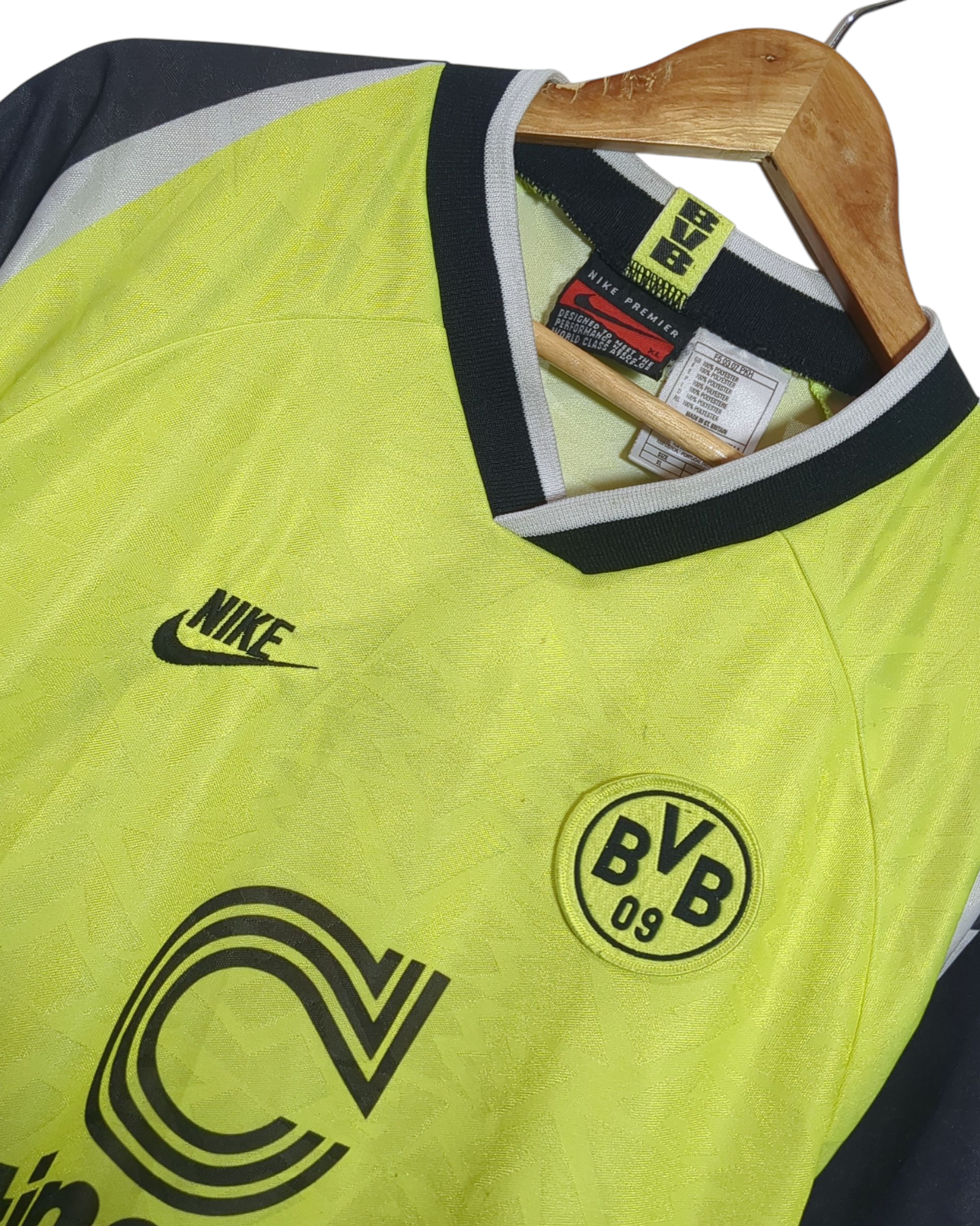 1995-96 Borussia Dortmund Nike Home Shirt - (XL)