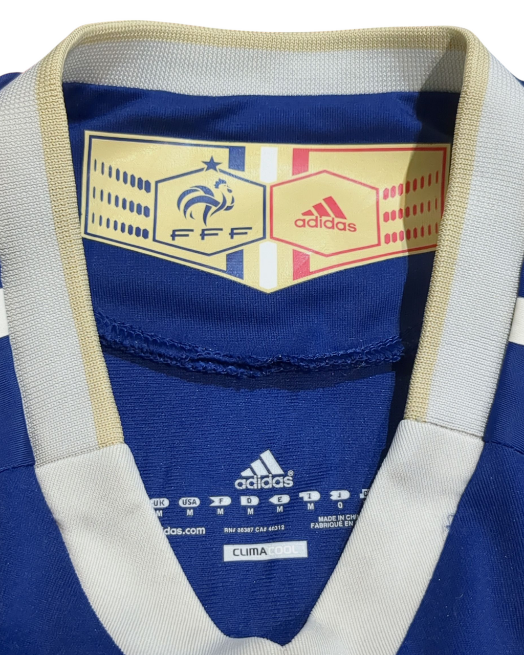 2009-10 France Adidas Player Issue Techfit Home Shirt #8 Gourcuff - (S)