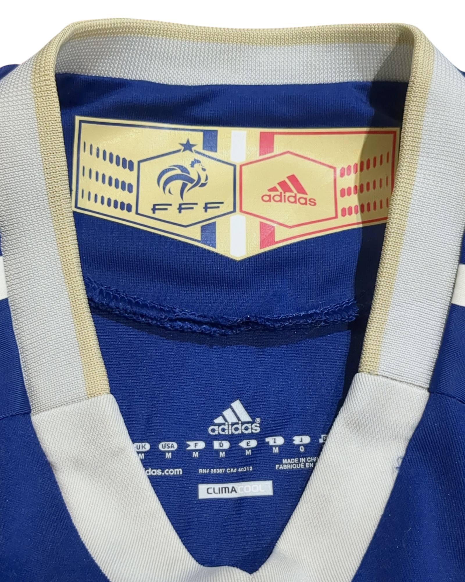 2009-10 France Adidas Player Issue Techfit Home Shirt #8 Gourcuff - (S)