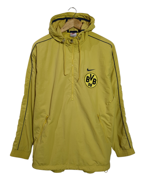 1997-98 Borussia Dortmund Nike 1/4 Zip Hooded Jacket - (XL)