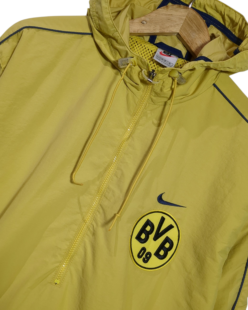 1997-98 Borussia Dortmund Nike 1/4 Zip Hooded Jacket - (XL)