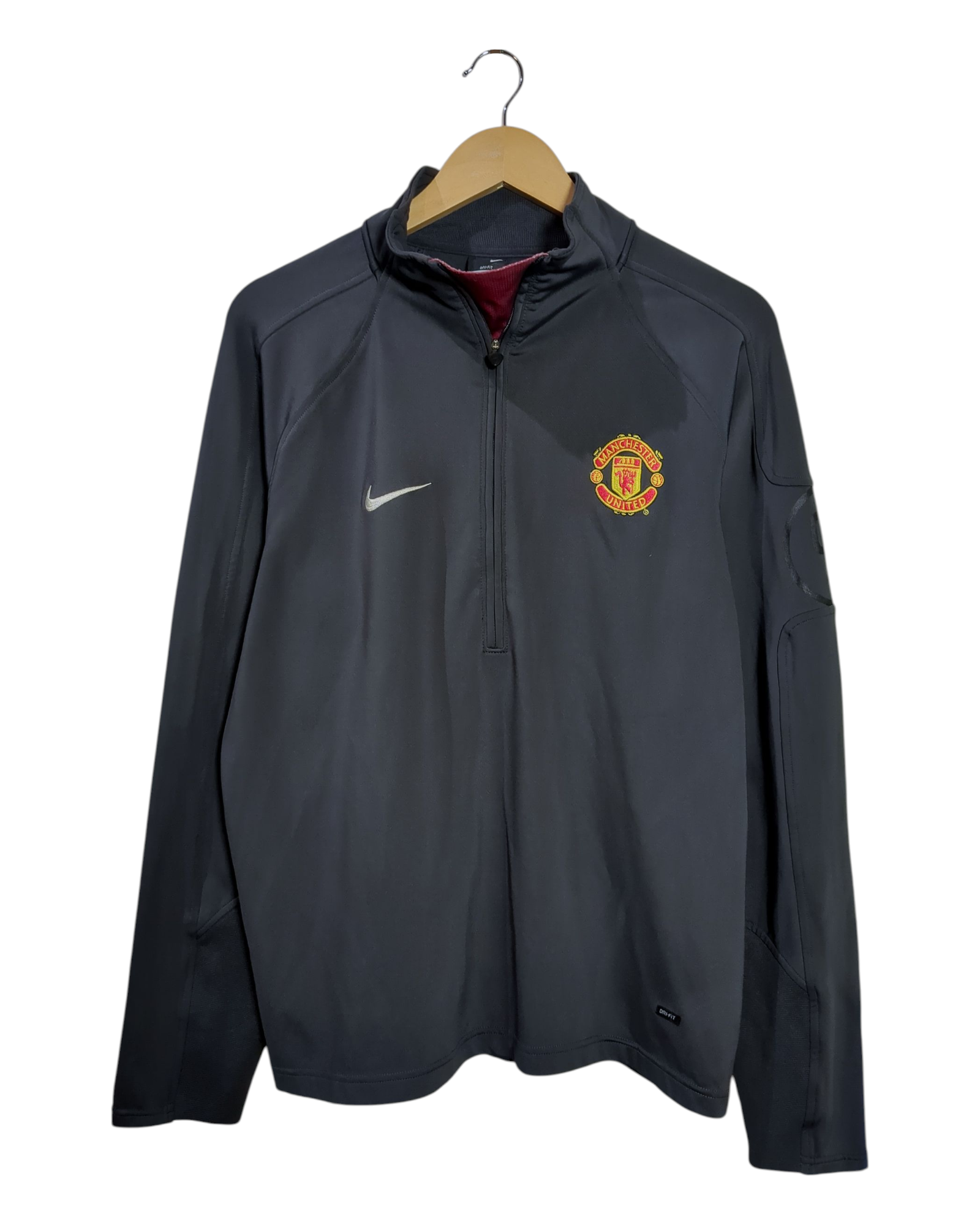 2005-06 Manchester United Nike 1/4 Zip Training Top - (L)
