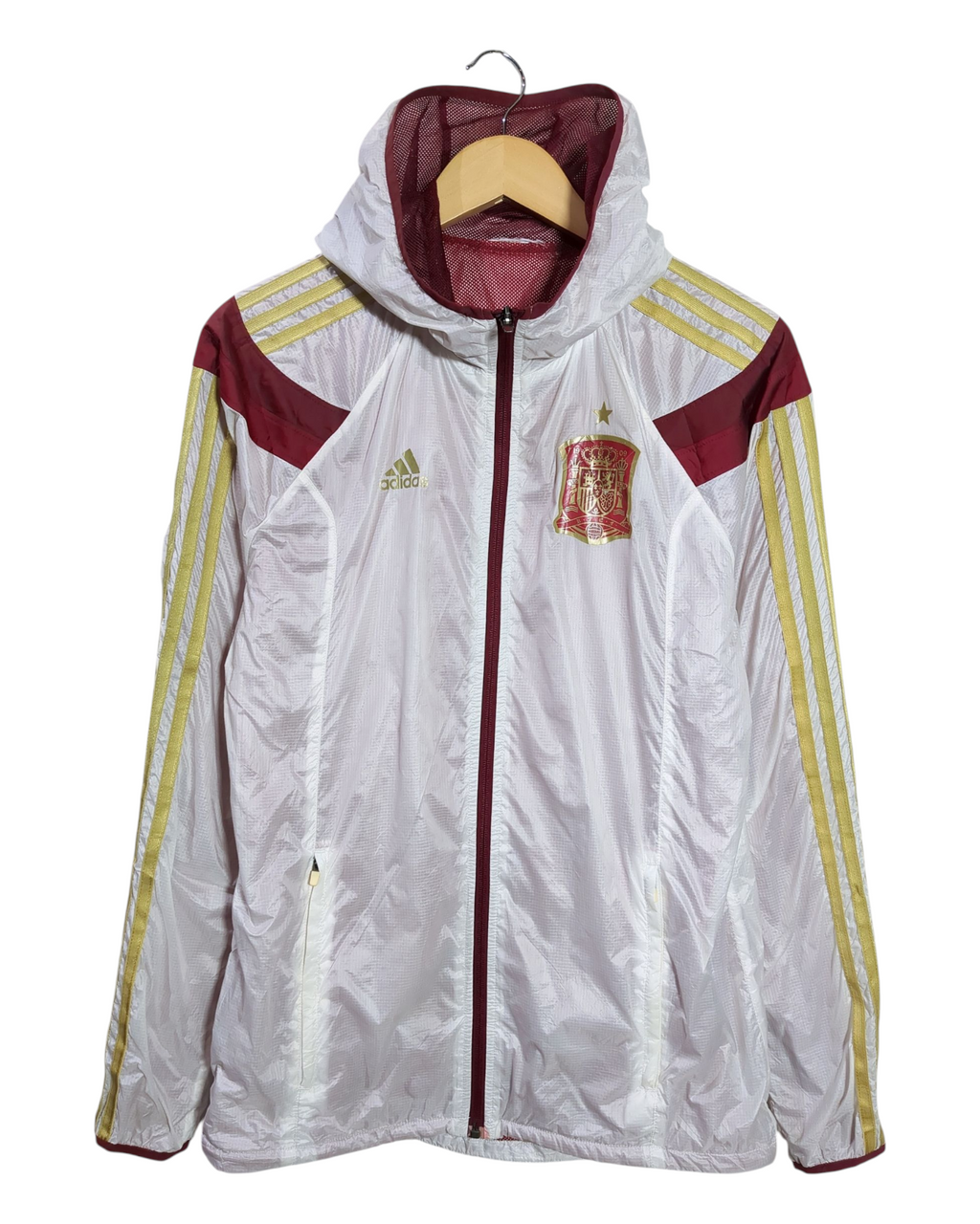 2014-15 Spain Hooded Adidas Anthem Hooded Jacket - (M)