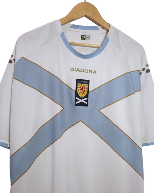 2007-08 Scotland Diadora Away Shirt - (XL)