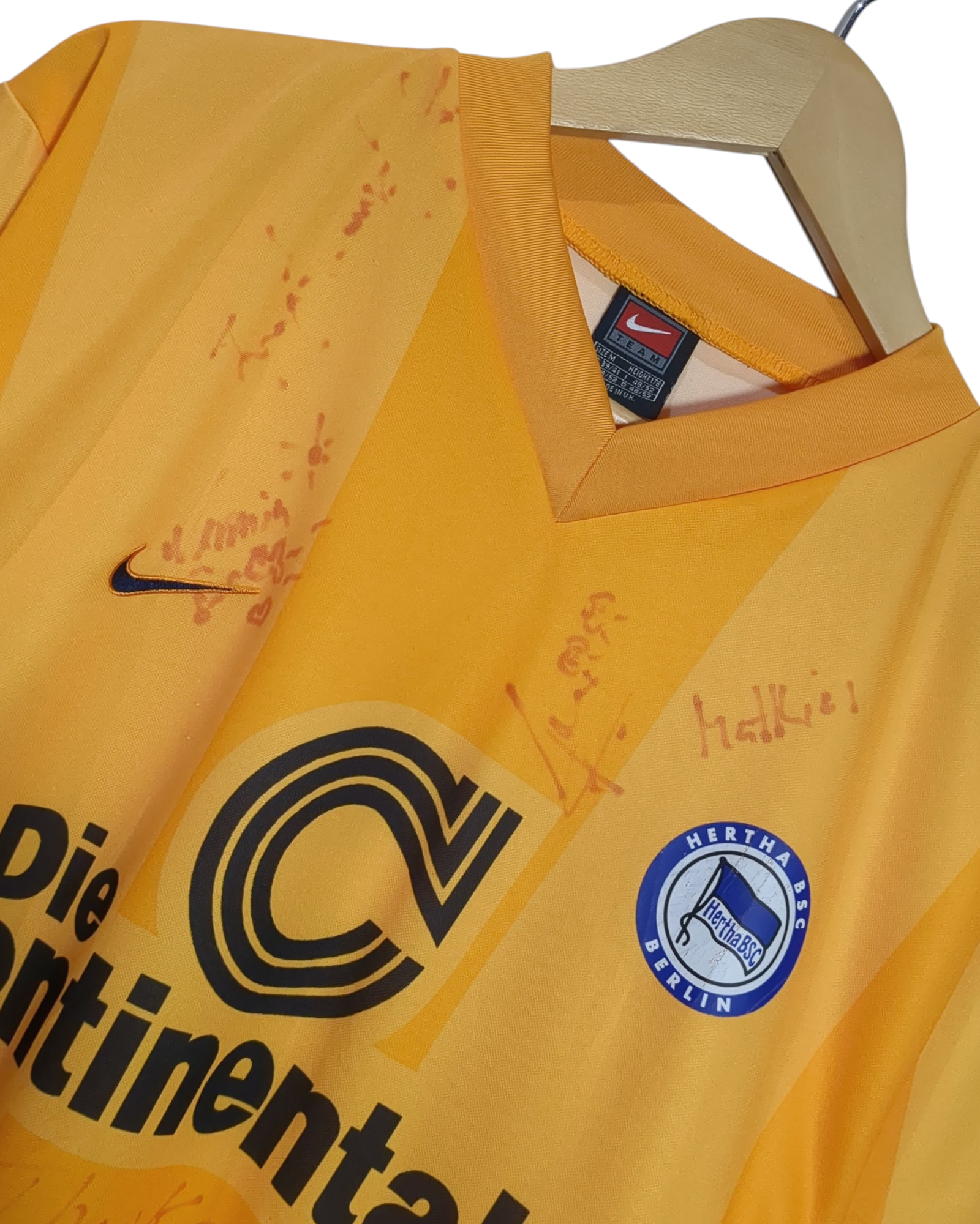 1999-00 Hertha Berlin Nike Signed Third Shirt - (L)