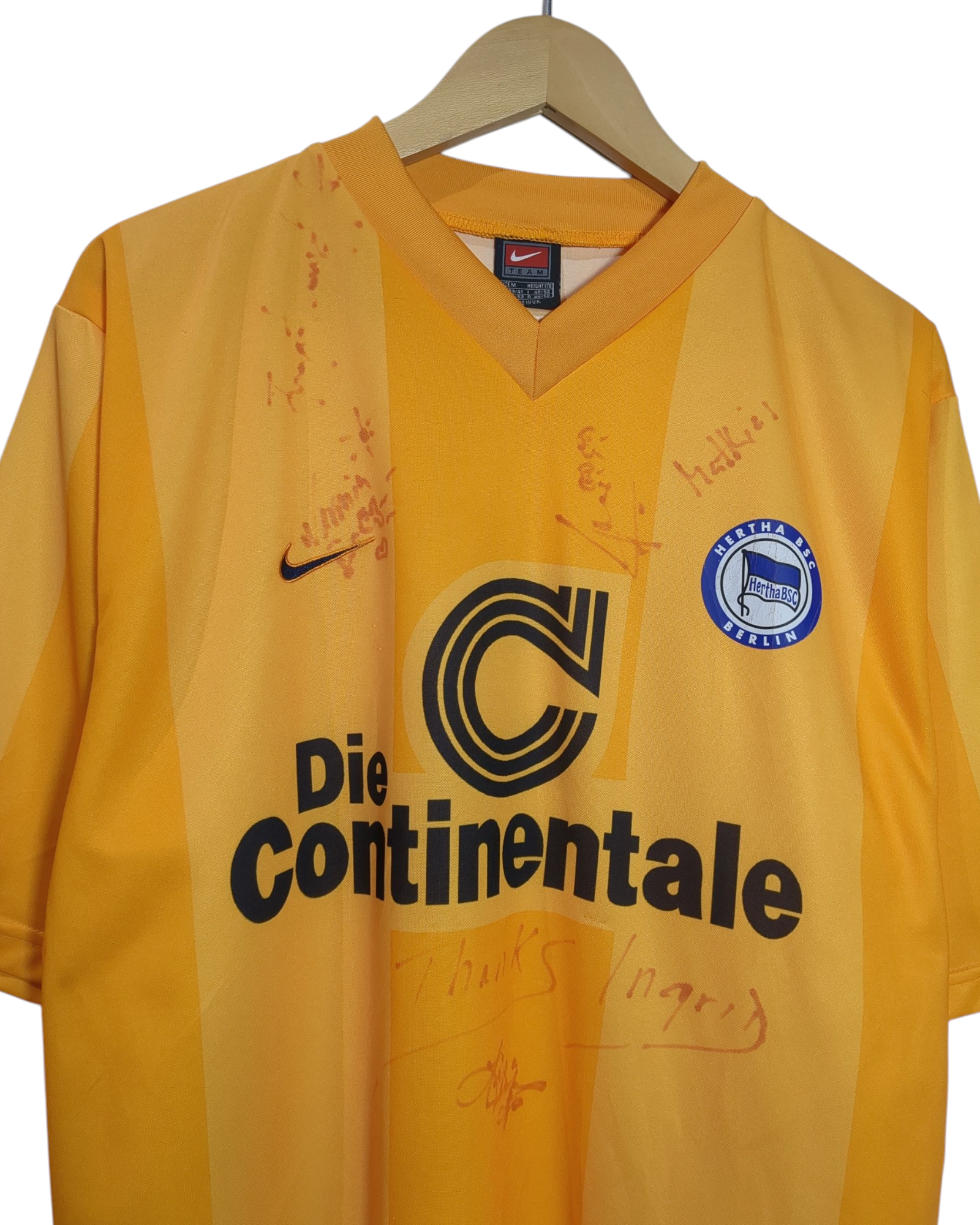1999-00 Hertha Berlin Nike Signed Third Shirt - (L)