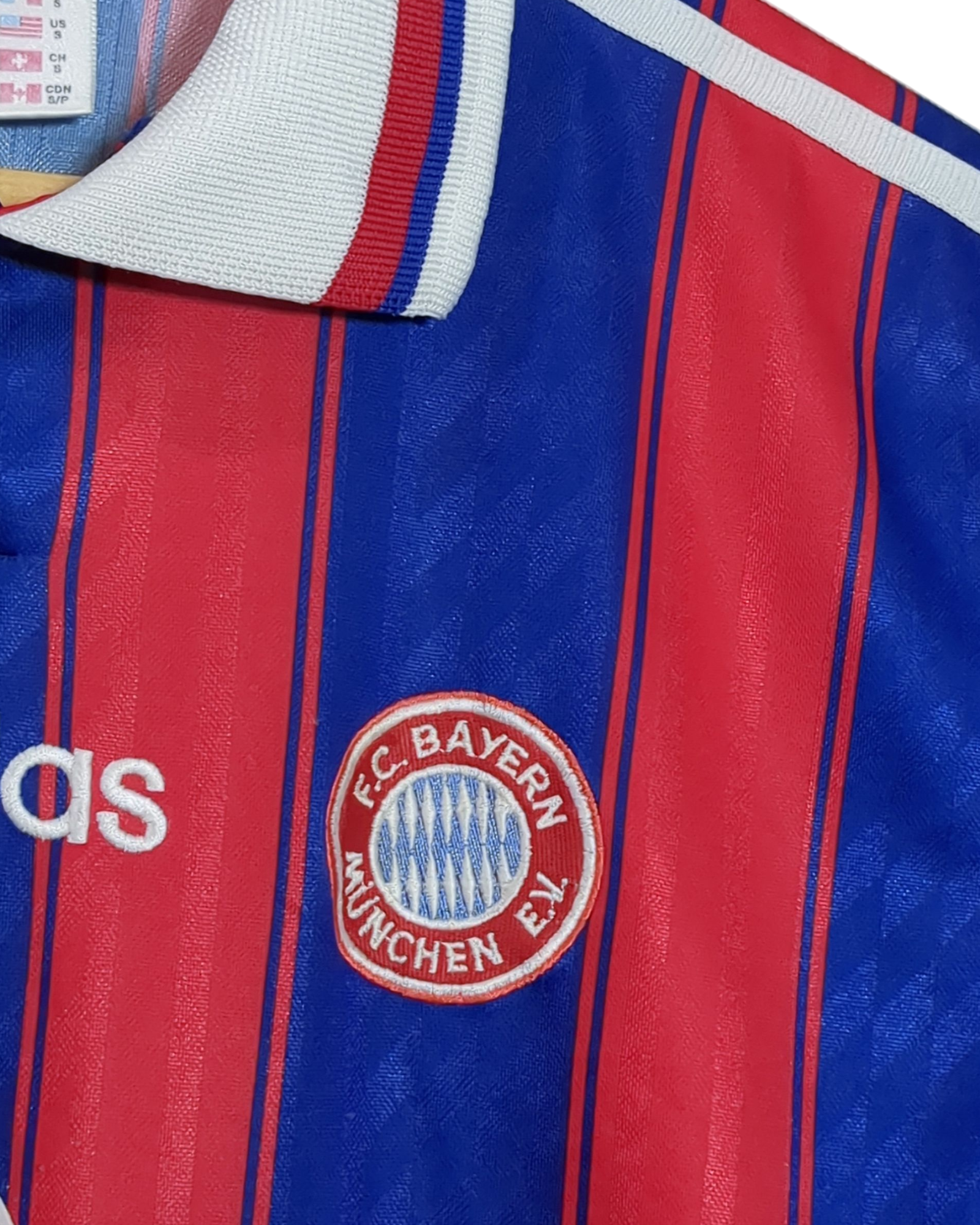 1995-97 Bayern Munich Adidas Home Shirt - (S)