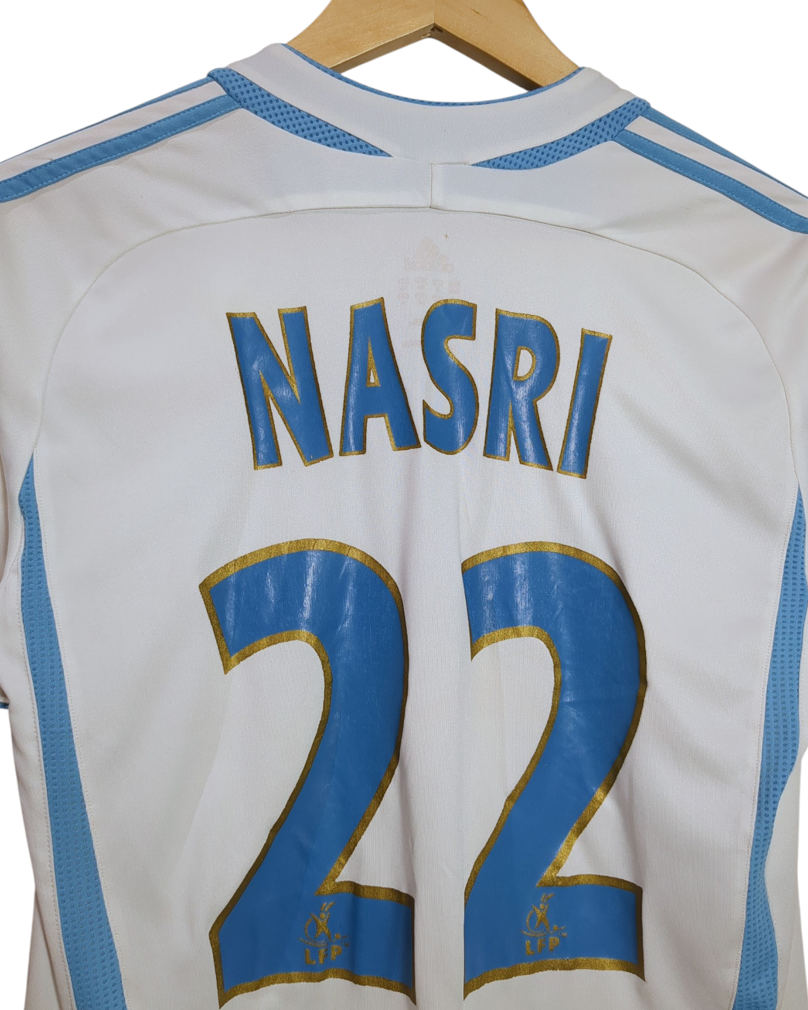 2006-07 Olympique Marseille Adidas Home Shirt #22 Nasri - (M.Boys)