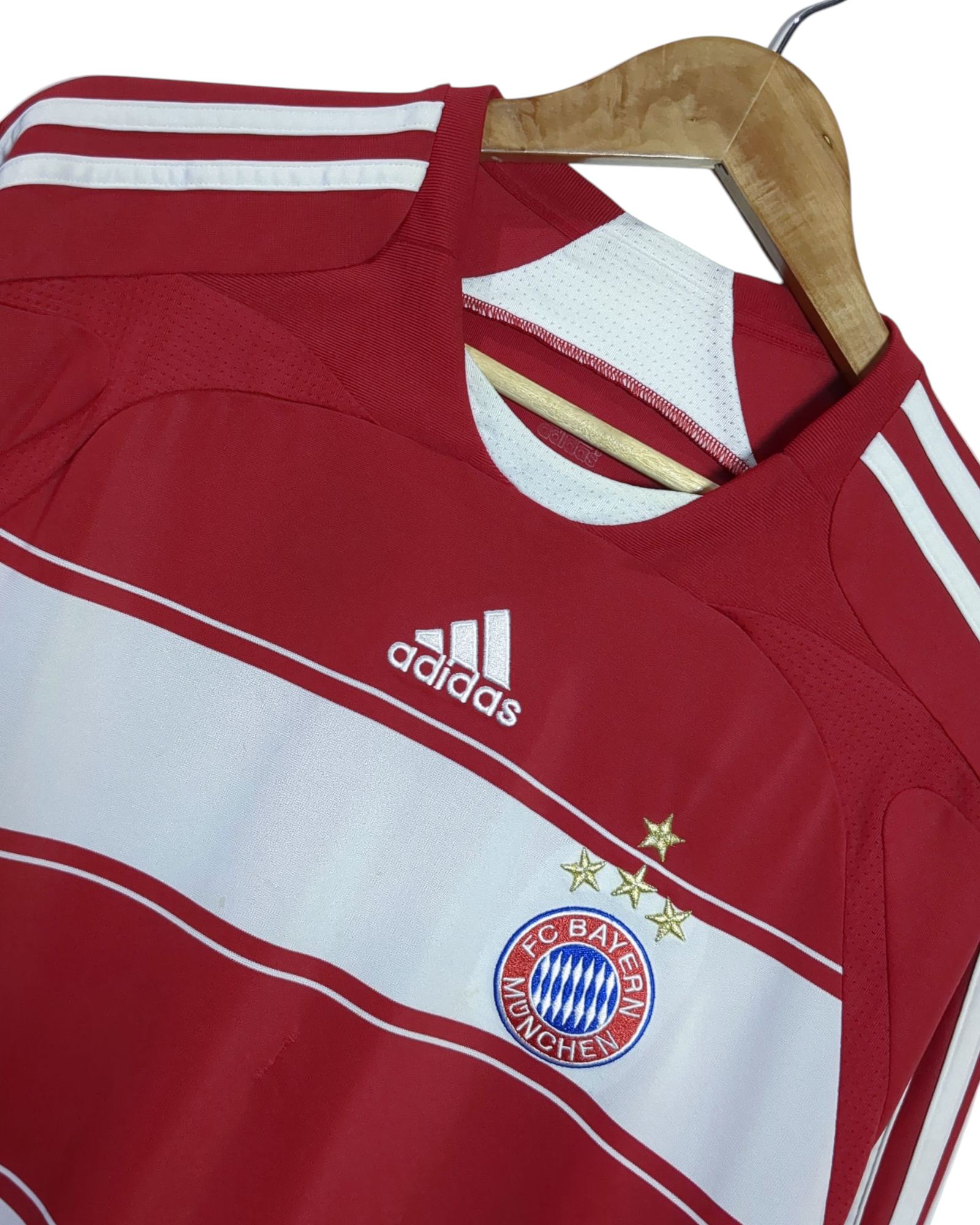 2007-08 Bayern Munich Adidas Player Issue Home L/S Shirt - (XL)