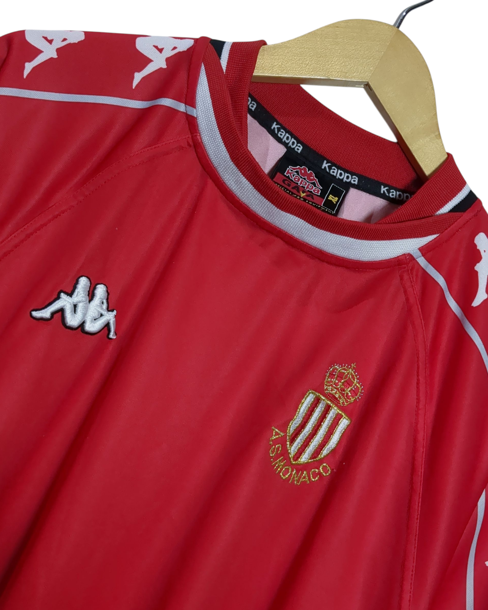 1999-00 AS Monaco Kappa Home Shirt - (XL)