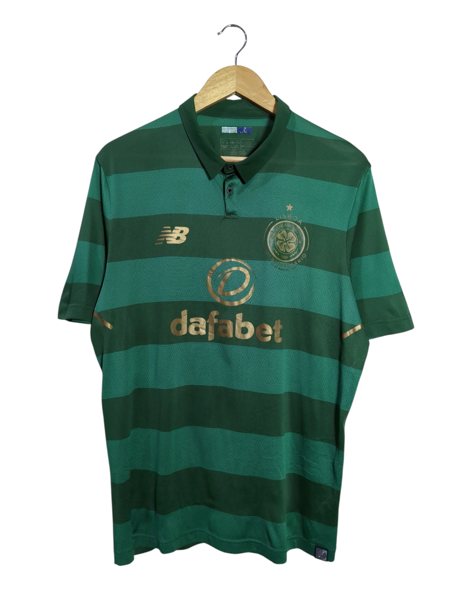 2017-18 Celtic 'Lisbon Lions 50th Anniversary' New Balance Away Shirt - (L)