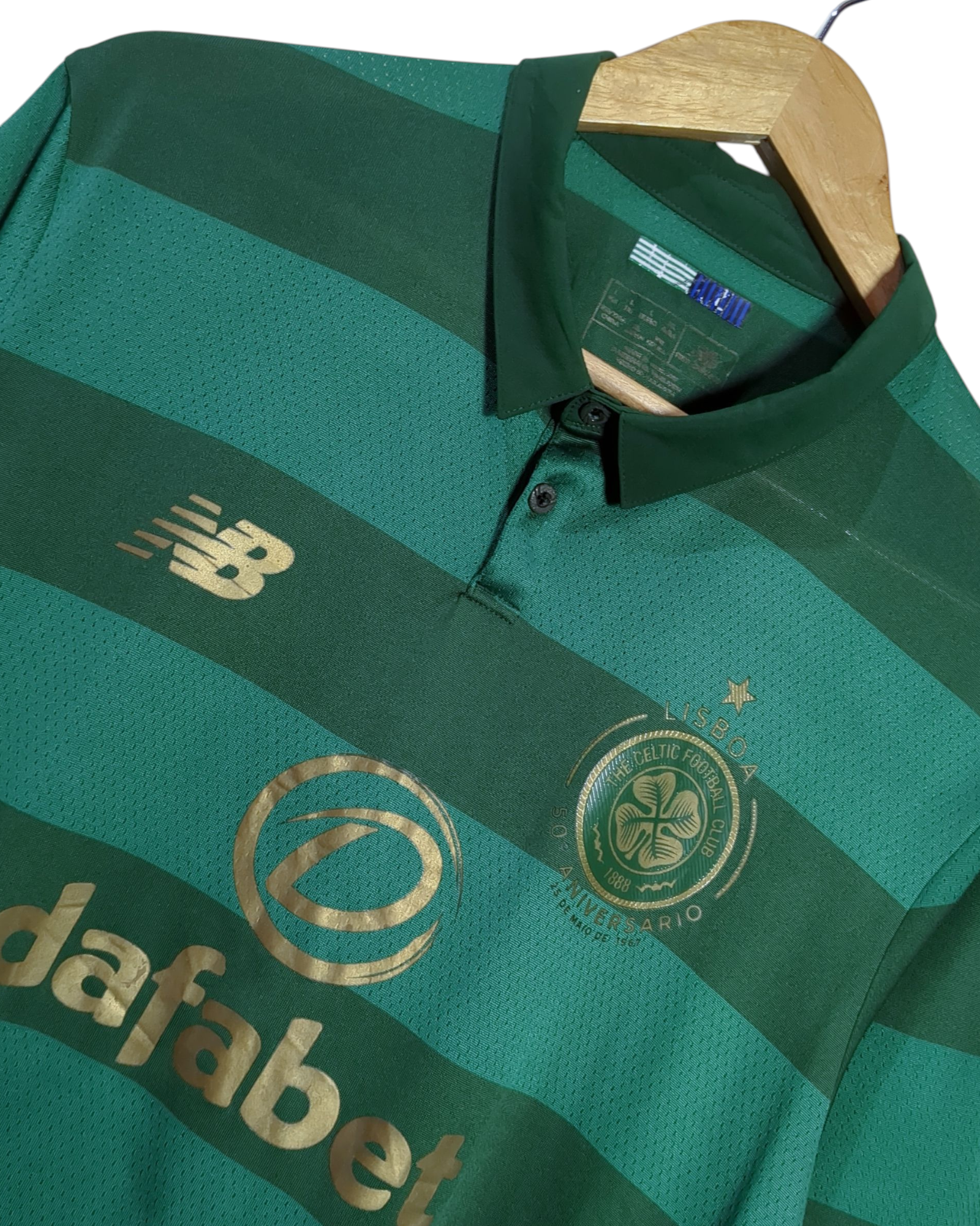 2017-18 Celtic 'Lisbon Lions 50th Anniversary' New Balance Away Shirt - (L)