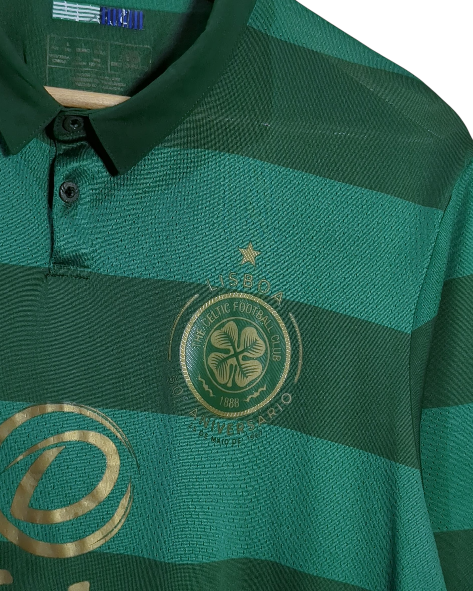 2017-18 Celtic 'Lisbon Lions 50th Anniversary' New Balance Away Shirt - (L)