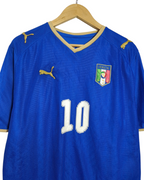 2008-09 Italy Puma Home Shirt #10 Totti - (L)