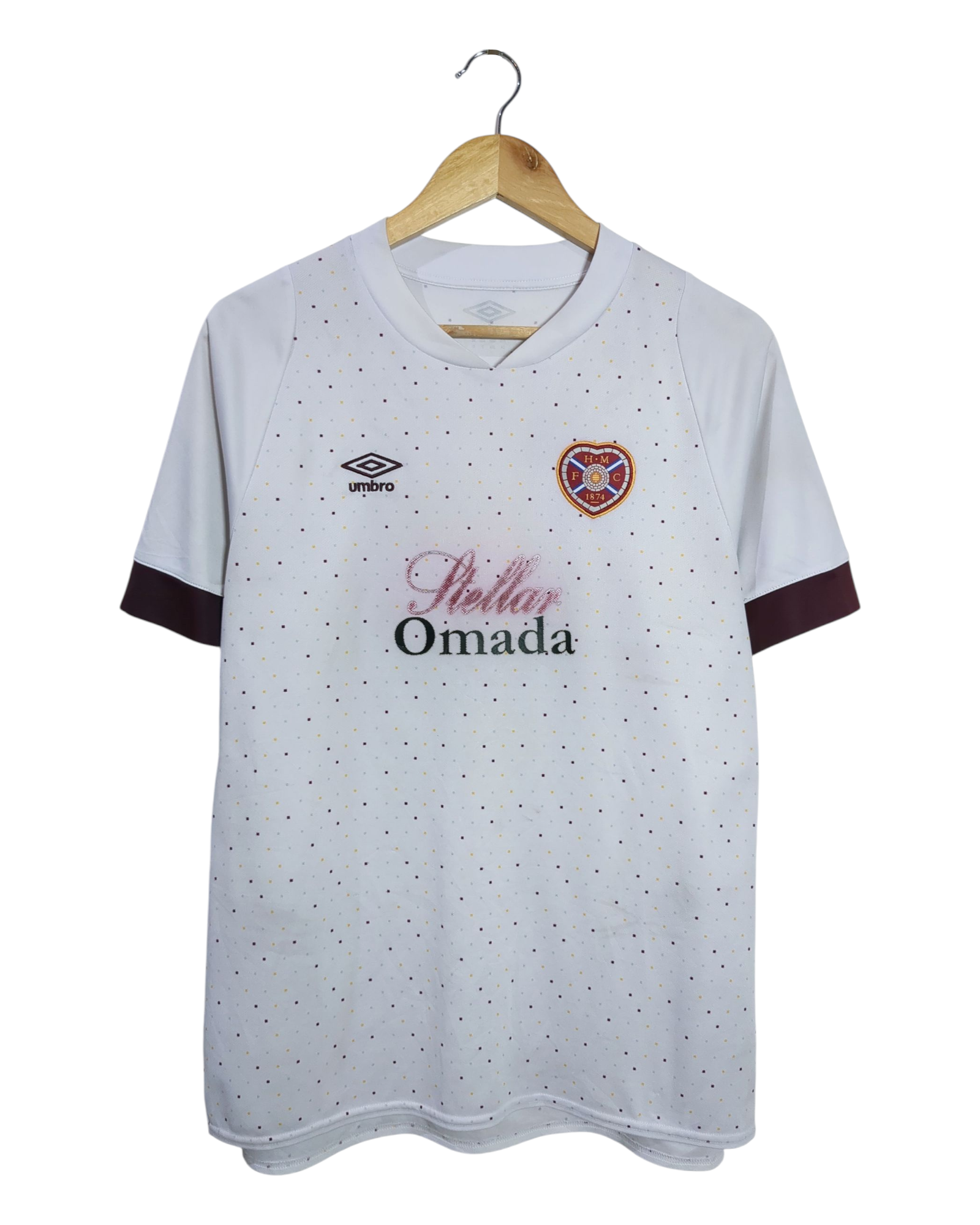 2022-23 Hearts Umbro Away Shirt #14 Devlin - (M)