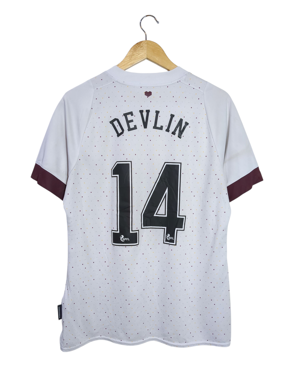 2022-23 Hearts Umbro Away Shirt #14 Devlin - (M)