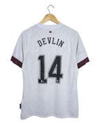 2022-23 Hearts Umbro Away Shirt #14 Devlin - (M)