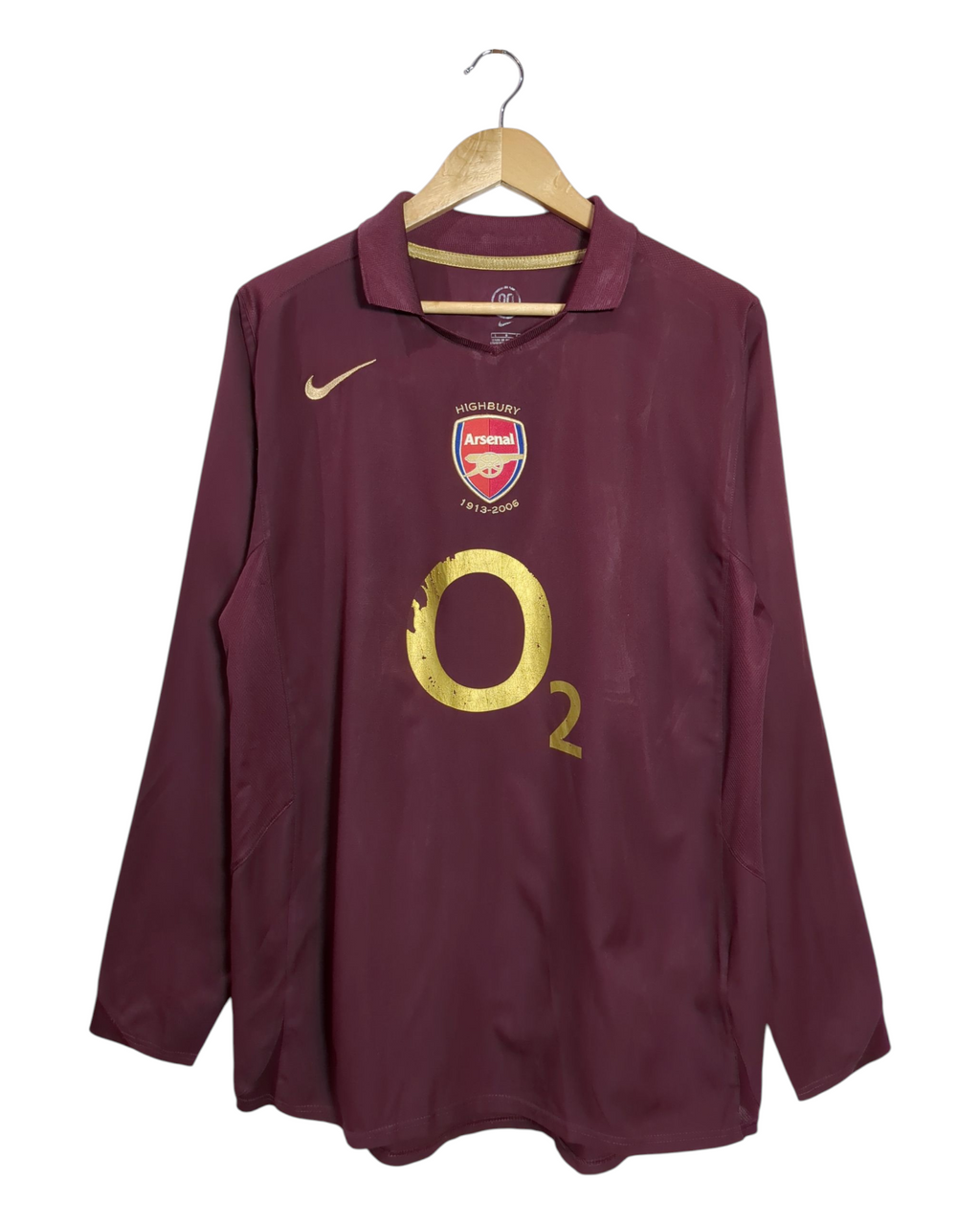 2005-06 Arsenal Nike Home L/S Shirt - (L)