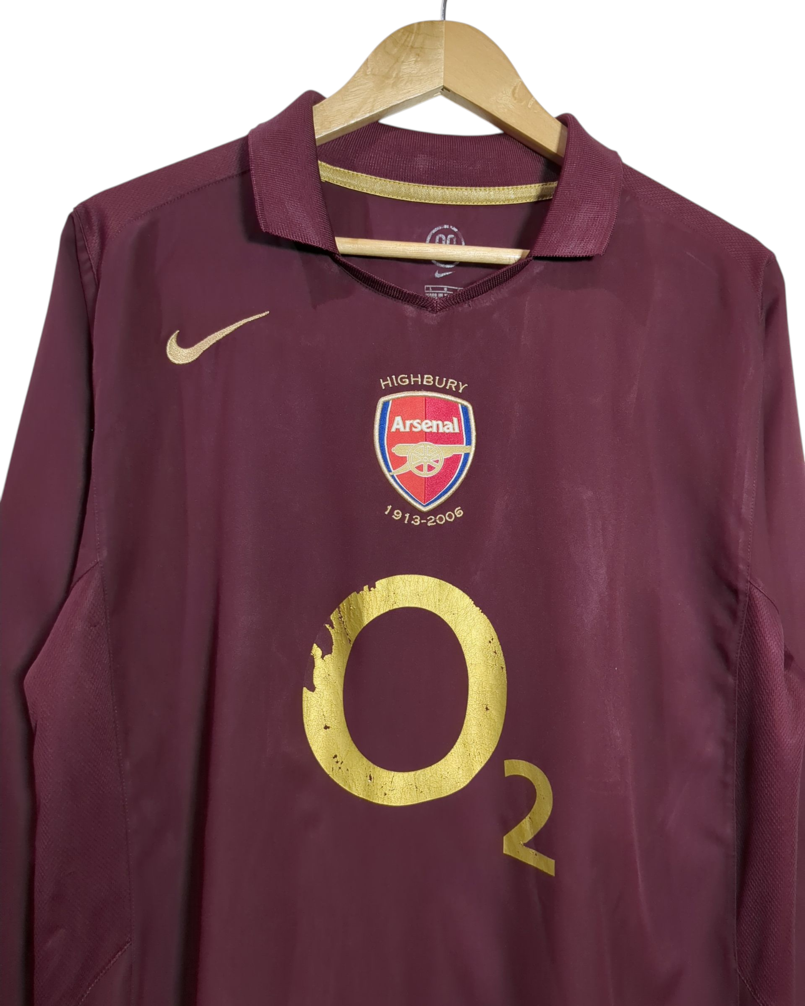 2005-06 Arsenal Nike Home L/S Shirt - (L)