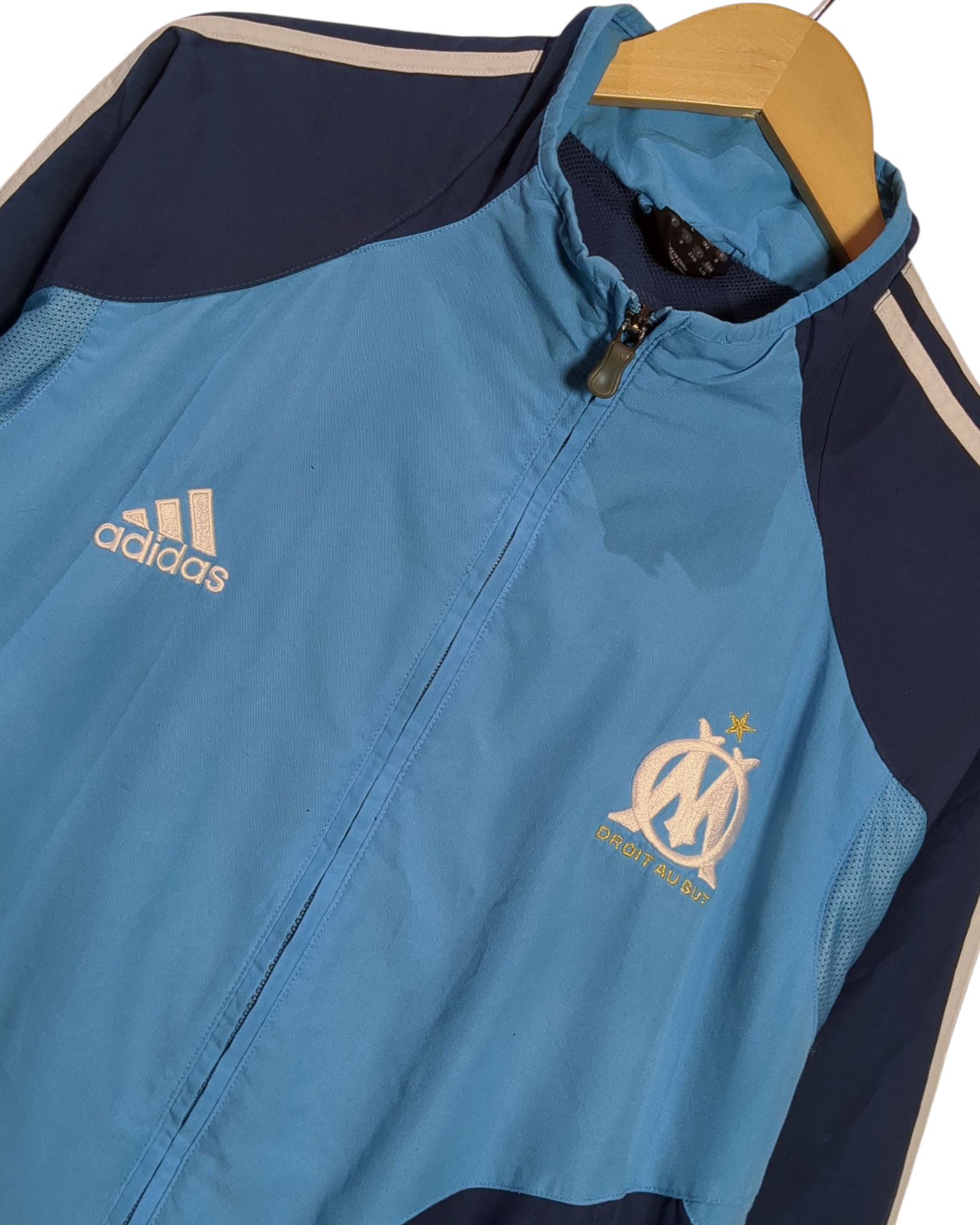 2004-05 Olympique Marseille Adidas Track Jacket - (XL)