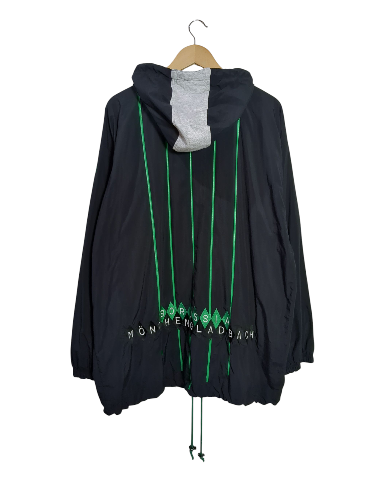 1995-96 Borussia Monchengladbach Reebok Hooded Track Jacket - (L)
