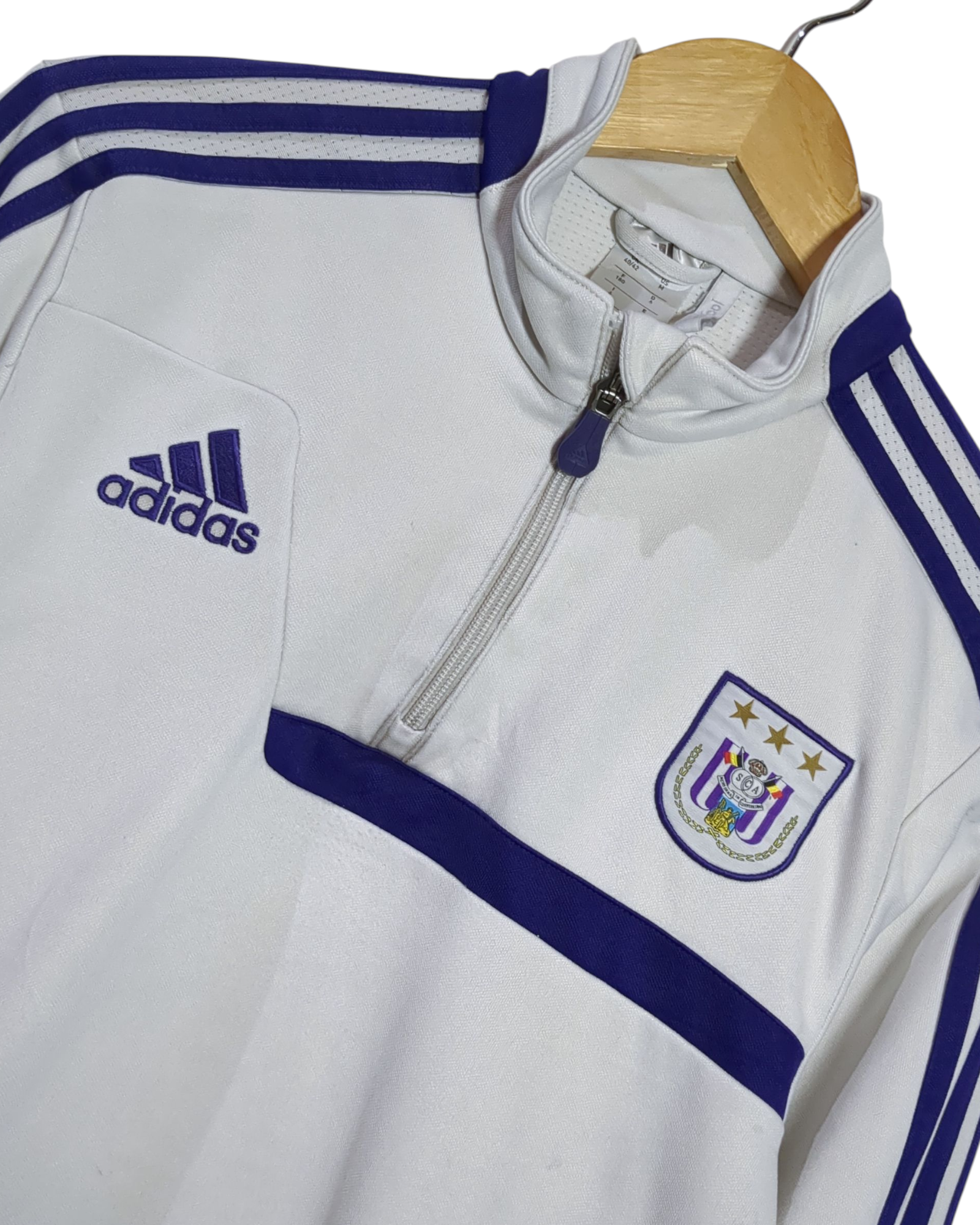 2013-14 Anderlecht Adidas 1/4 Zip Training Top - (M)