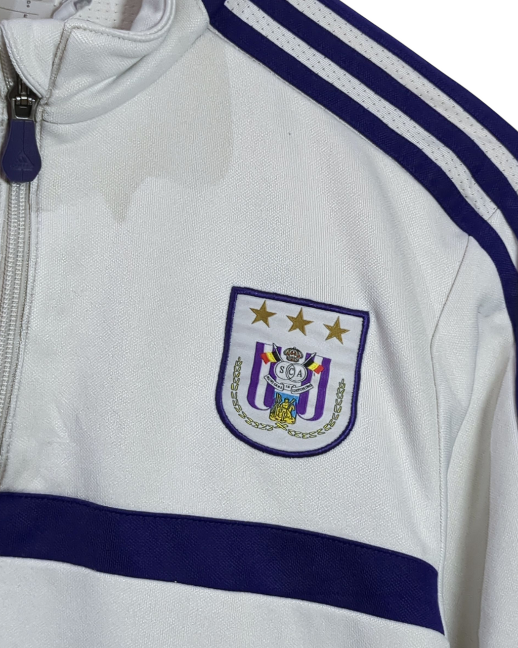 2013-14 Anderlecht Adidas 1/4 Zip Training Top - (M)