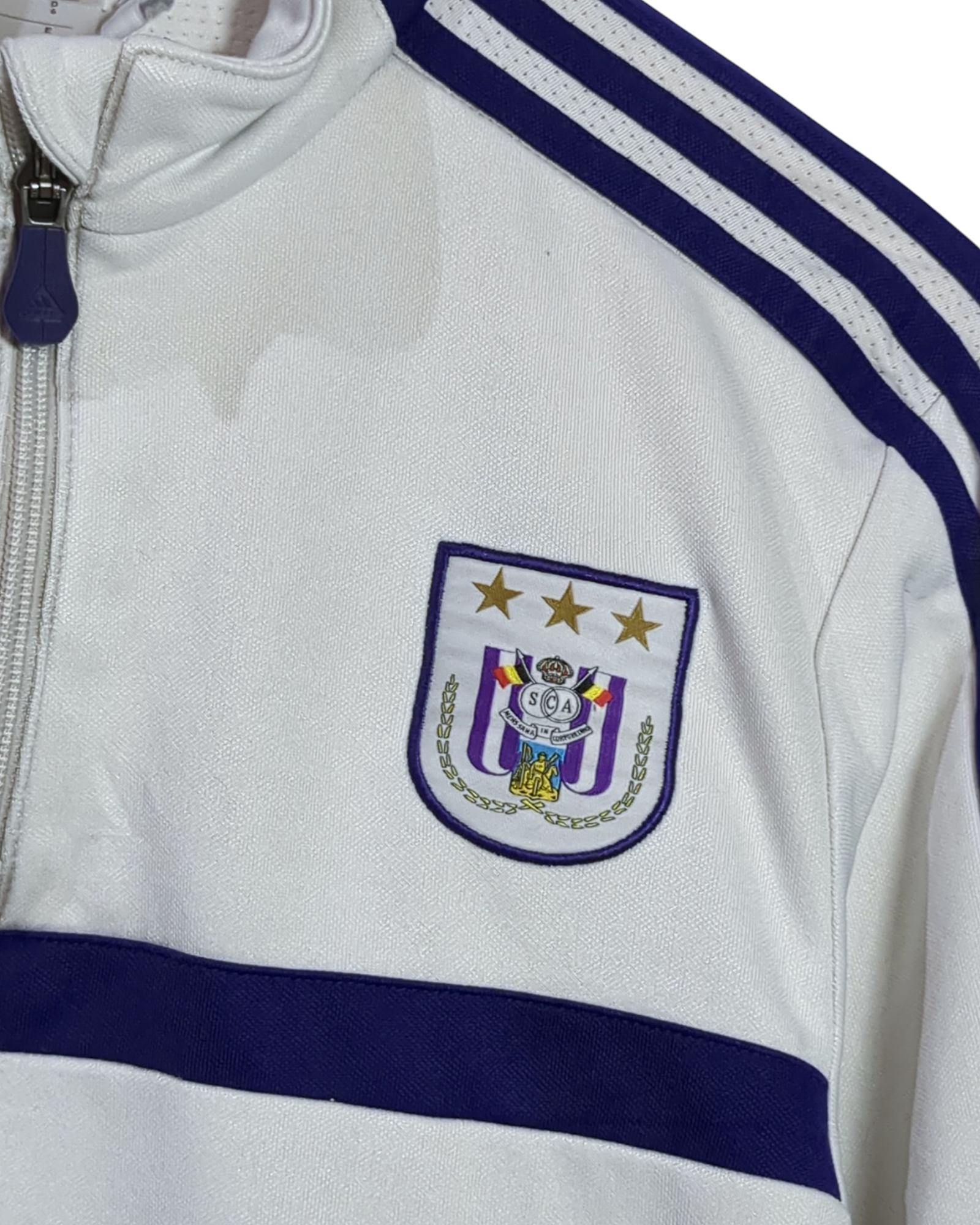 2013-14 Anderlecht Adidas 1/4 Zip Training Top - (M)