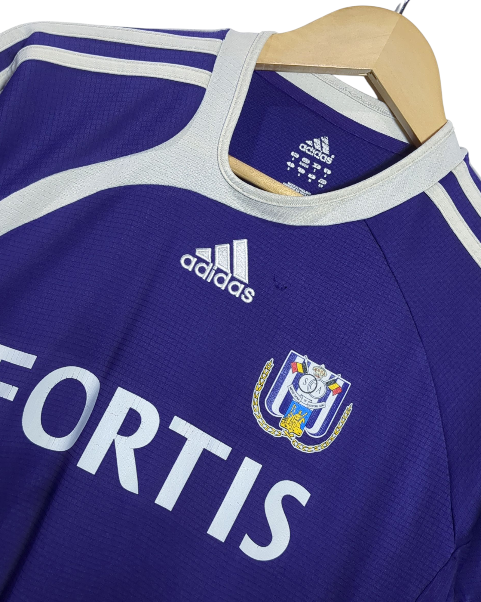 2006-08 Anderlecht Adidas Home Shirt #10 A.Hassan - (S)