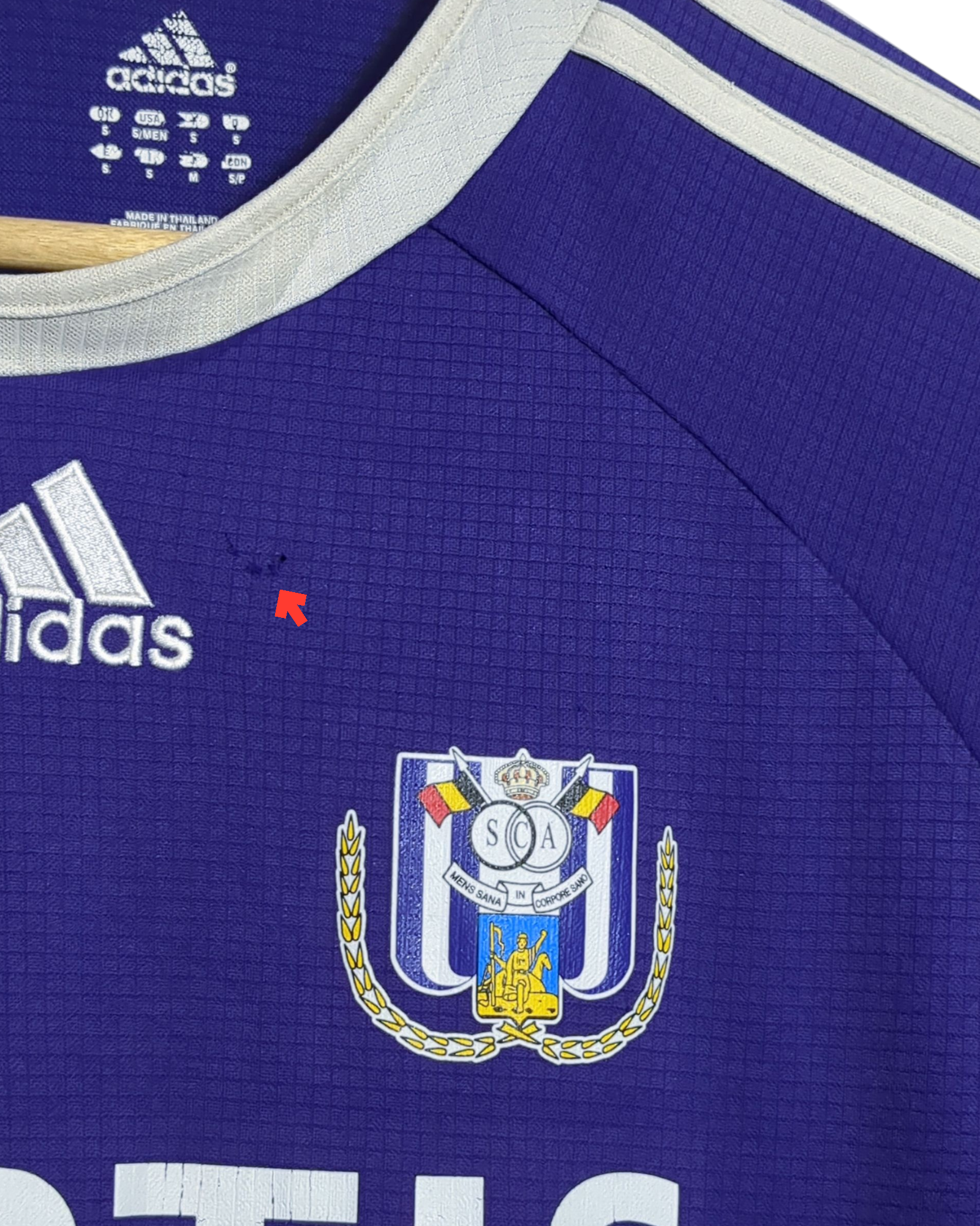 2006-08 Anderlecht Adidas Home Shirt #10 A.Hassan - (S)
