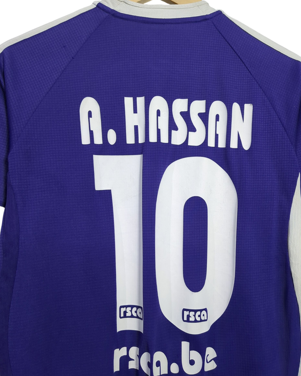 2006-08 Anderlecht Adidas Home Shirt #10 A.Hassan - (S)
