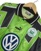 1998-99 Wolfsburg Puma Signed Home Shirt #21 - (XL)