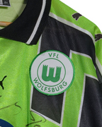 1998-99 Wolfsburg Puma Signed Home Shirt #21 - (XL)