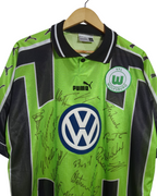 1998-99 Wolfsburg Puma Signed Home Shirt #21 - (XL)