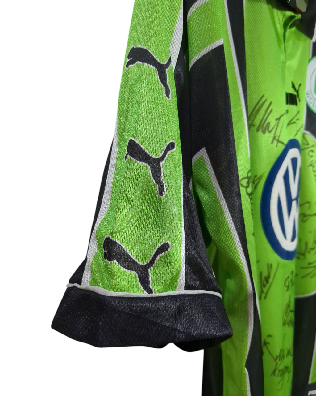 1998-99 Wolfsburg Puma Signed Home Shirt #21 - (XL)